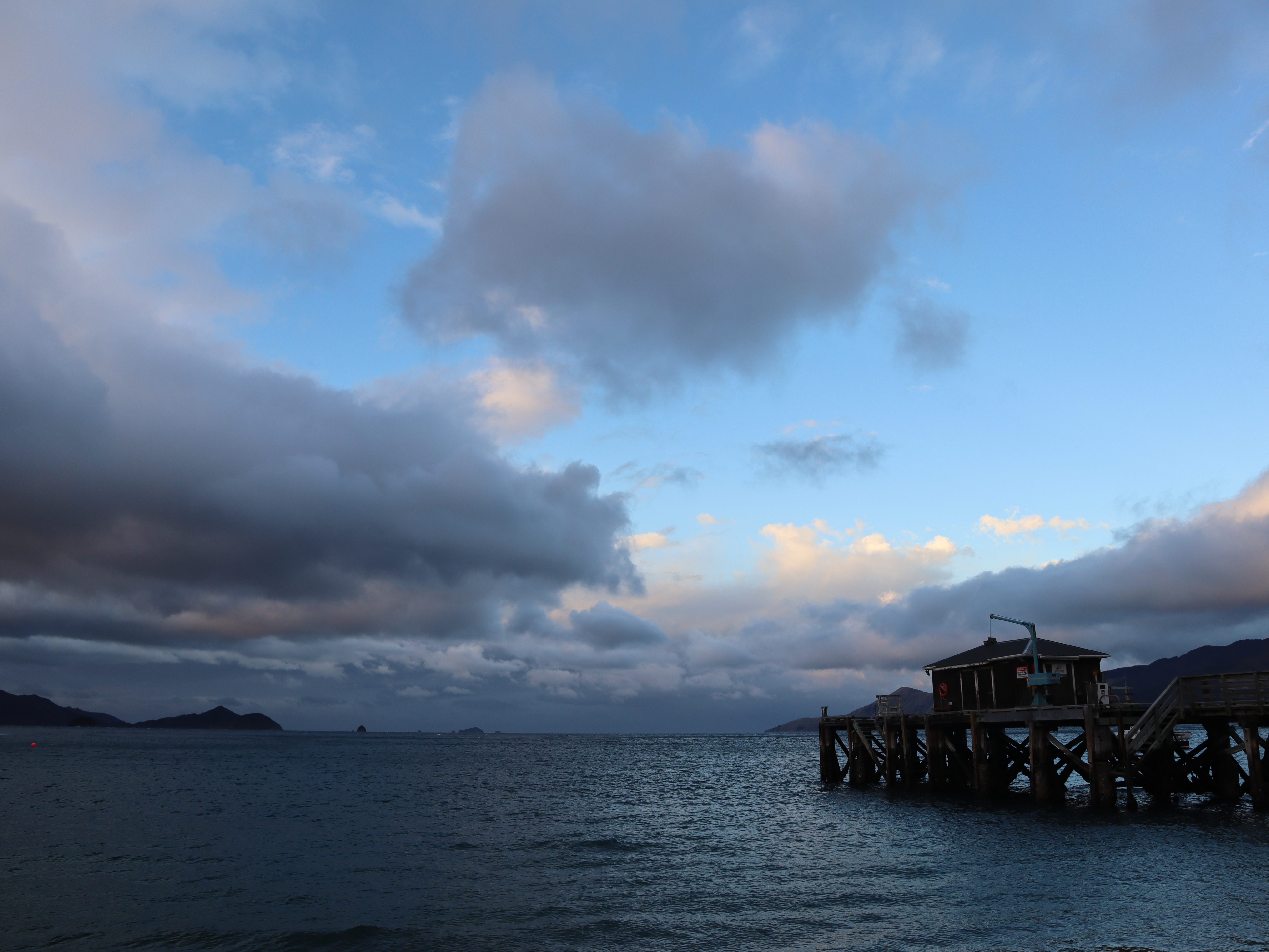 As the weather moved off, the sky had amazing clouds