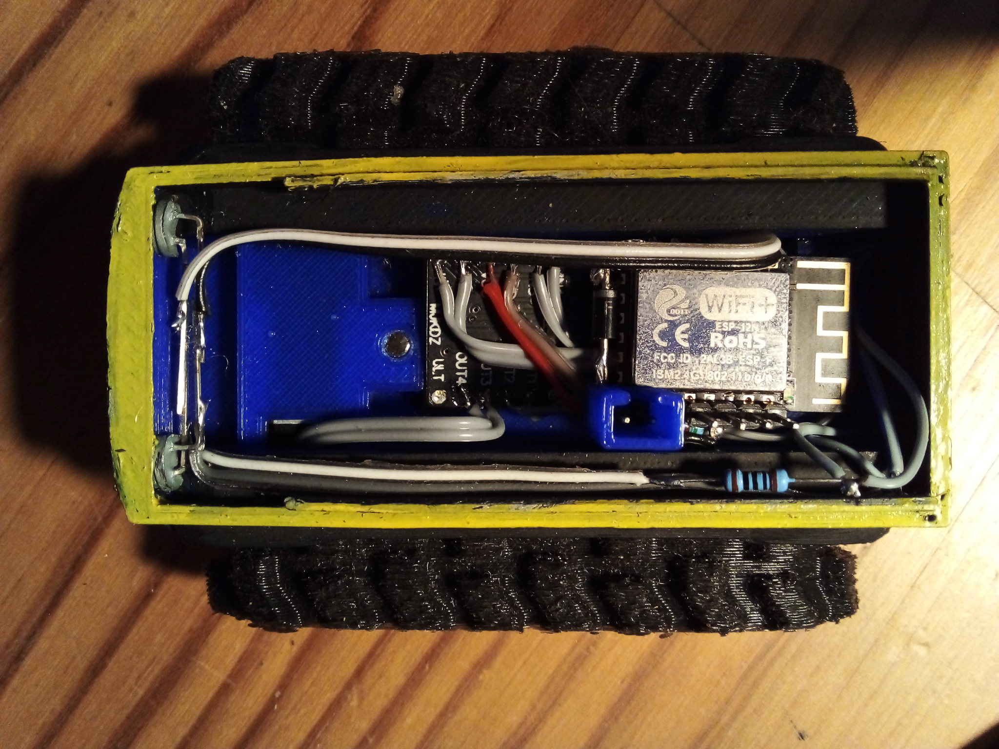 It's a bit fiddly, I'd suggest using solid core wire if you make this sort of thing