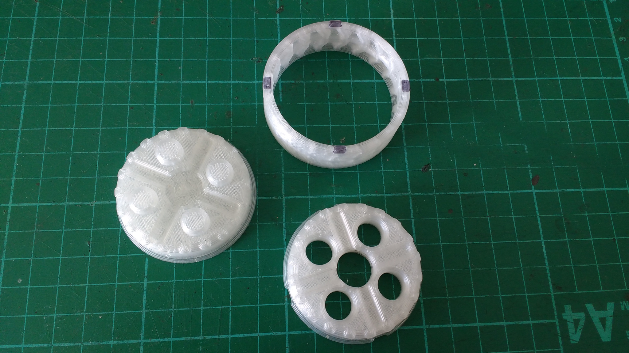 A three part mold